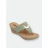 GC SHOES Genelle Green Wedge Sandals -GC SHOES Shop unnamed file 538