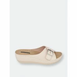 GC SHOES Justina Ivory Wedge Sandals -GC SHOES Shop unnamed file 545