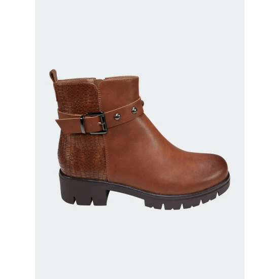 GC SHOES Georgia Cognac Booties 4 GC SHOES Georgia Cognac Booties - Image 2