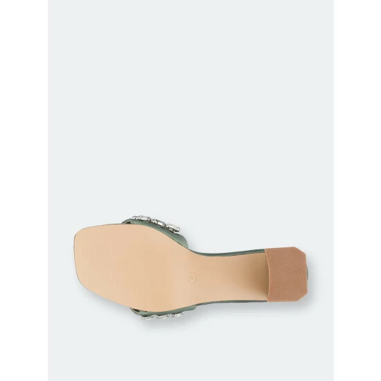 GC SHOES Drais Green Heeled Sandals 7 GC SHOES Drais Green Heeled Sandals - Image 5