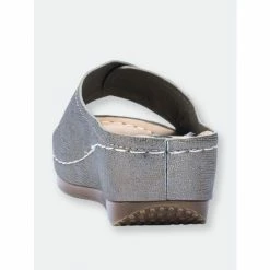 GC SHOES Justina Pewter Wedge Sandals -GC SHOES Shop unnamed file 600