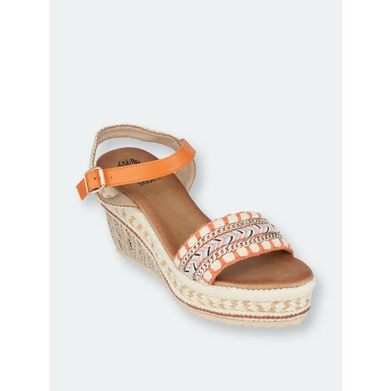 GC SHOES Cheri Orange Platform Wedge Sandals 3 GC SHOES Cheri Orange Platform Wedge Sandals