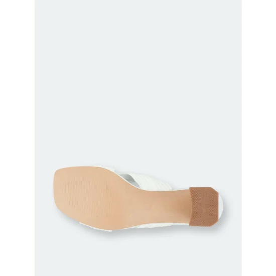 GC SHOES Dara White Heeled Sandals 7 GC SHOES Dara White Heeled Sandals - Image 5