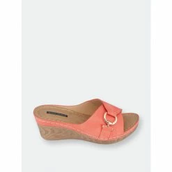 GC SHOES Bay Coral Wedge Sandals 8 GC SHOES Bay Coral Wedge Sandals -GC SHOES Shop unnamed file 629