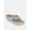 GC SHOES Ammie Blue Wedge Sandals -GC SHOES Shop unnamed file 633