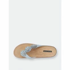 GC SHOES Ammie Blue Wedge Sandals -GC SHOES Shop unnamed file 636