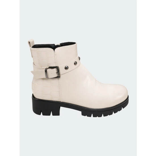 GC SHOES Georgia Off White Booties 4 GC SHOES Georgia Off White Booties - Image 2