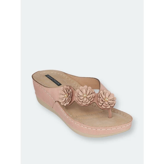 GC SHOES Ammie Blush Wedge Sandals 3 GC SHOES Ammie Blush Wedge Sandals