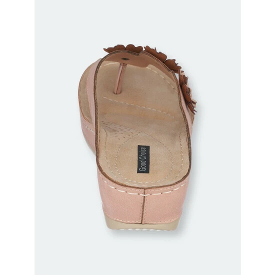 GC SHOES Ammie Blush Wedge Sandals 5 GC SHOES Ammie Blush Wedge Sandals - Image 3