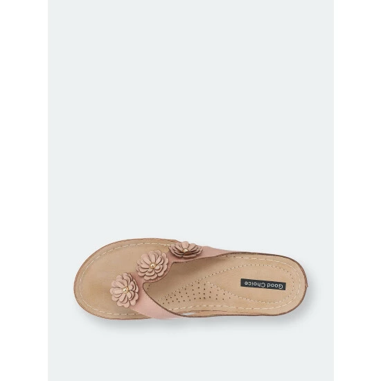 GC SHOES Ammie Blush Wedge Sandals 6 GC SHOES Ammie Blush Wedge Sandals - Image 4