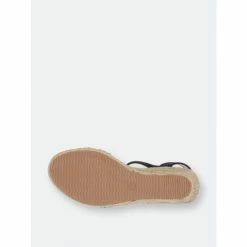 GC SHOES Cati Black Espadrille Wedge Sandals -GC SHOES Shop unnamed file 678