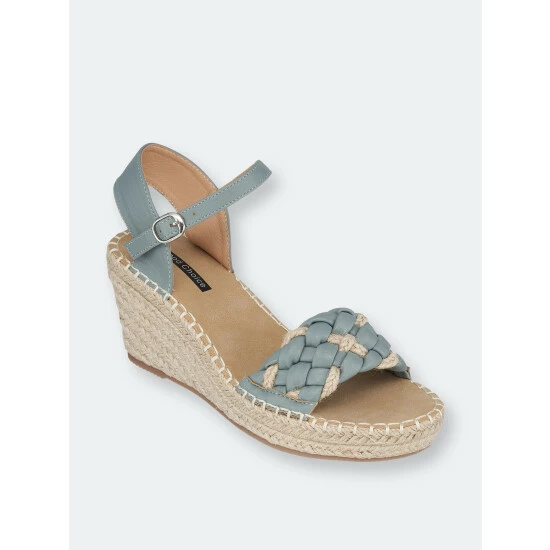GC SHOES Cati Blue Espadrille Wedge Sandals 3 GC SHOES Cati Blue Espadrille Wedge Sandals