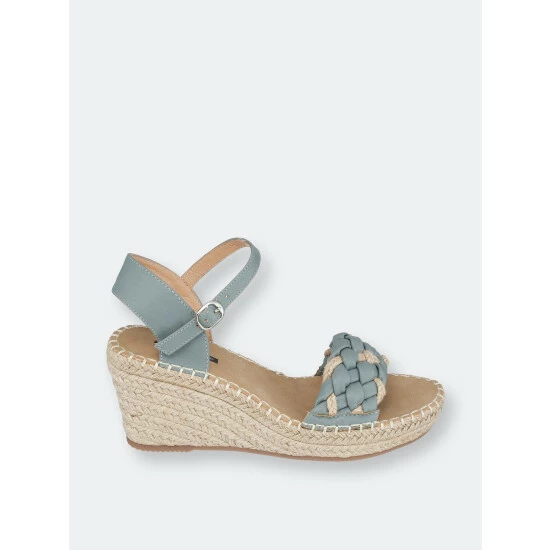 GC SHOES Cati Blue Espadrille Wedge Sandals 4 GC SHOES Cati Blue Espadrille Wedge Sandals - Image 2