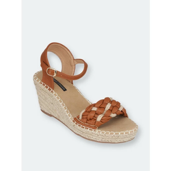 GC SHOES Cati Tan Espadrille Wedge Sandals 3 GC SHOES Cati Tan Espadrille Wedge Sandals