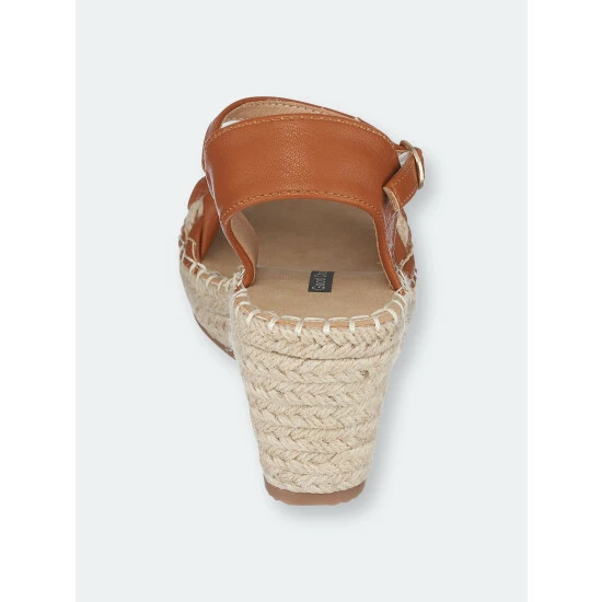 GC SHOES Cati Tan Espadrille Wedge Sandals 5 GC SHOES Cati Tan Espadrille Wedge Sandals - Image 3