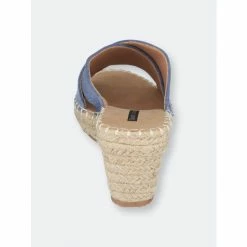 GC SHOES Darline Blue Espadrille Wedge Sandals -GC SHOES Shop unnamed file 690