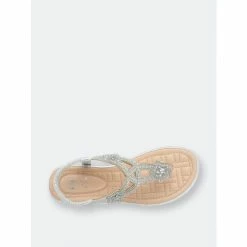 GC SHOES Eva Silver Flat Sandals -GC SHOES Shop unnamed file 7