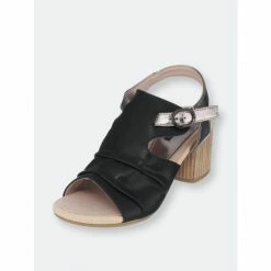 GC SHOES Kisha Black Heeled Sandals