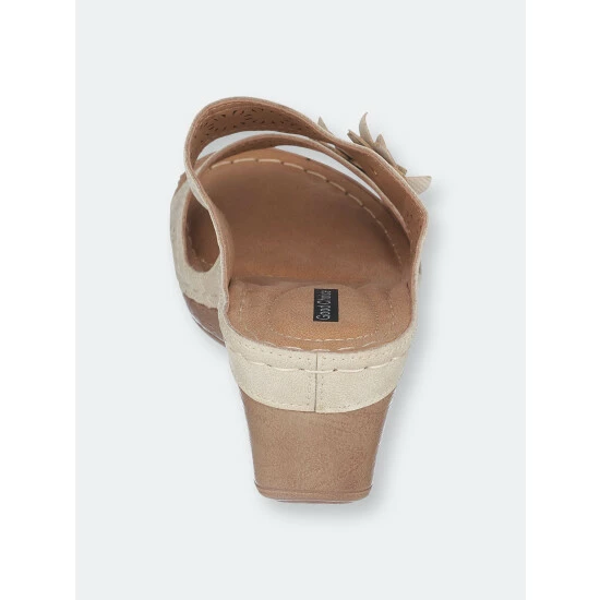 GC SHOES Cie Gold Wedge Sandals 5 GC SHOES Cie Gold Wedge Sandals - Image 3