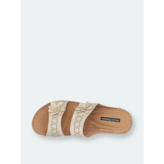 GC SHOES Cie Gold Wedge Sandals 6 GC SHOES Cie Gold Wedge Sandals - Image 4