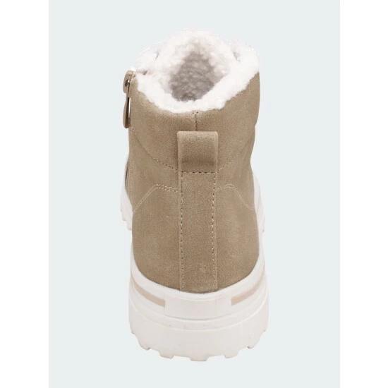 GC SHOES Justine Lace-Up Taupe Bootie Booties 6 GC SHOES Justine Lace-Up Taupe Bootie Booties - Image 4