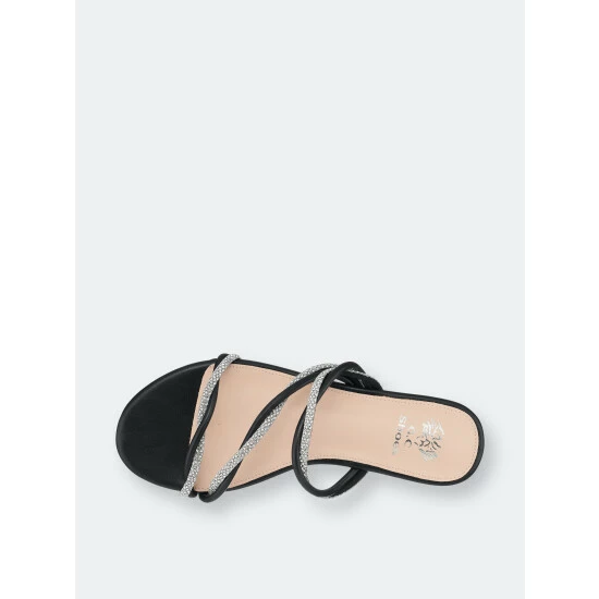 GC SHOES Ceela Black Flat Sandals 6 GC SHOES Ceela Black Flat Sandals - Image 4