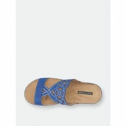 GC SHOES Ganni Blue Wedge Sandals -GC SHOES Shop unnamed file 76