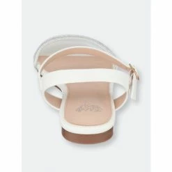 GC SHOES Sanga White Flat Sandals -GC SHOES Shop unnamed file 767