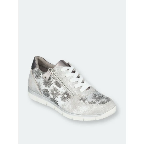 GC SHOES Palmer Silver Print Sneakers 3 GC SHOES Palmer Silver Print Sneakers