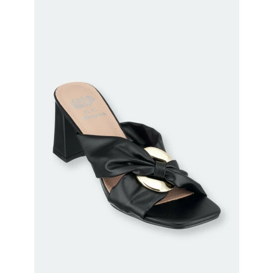 GC SHOES Zane Black Heeled Sandals 3 GC SHOES Zane Black Heeled Sandals