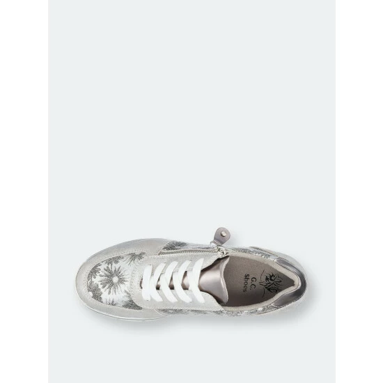 GC SHOES Palmer Silver Print Sneakers 6 GC SHOES Palmer Silver Print Sneakers - Image 4