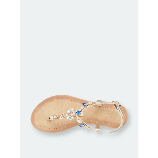 GC SHOES Josie Multi Flat Sandal Sandals Multicolor 5 GC SHOES Josie Multi Flat Sandal Sandals Multicolor - Image 3