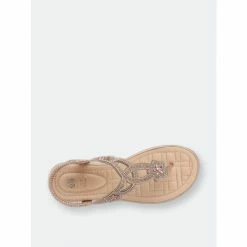 GC SHOES Eva Rose Gold Flat Sandals -GC SHOES Shop unnamed file 833