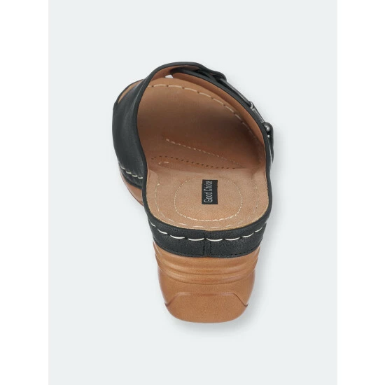 GC SHOES Bay Black Wedge Sandals 5 GC SHOES Bay Black Wedge Sandals - Image 3