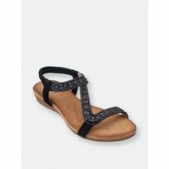 GC SHOES Reesa Flat Sandal Sandals Navy