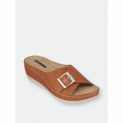 GC SHOES Justina Tan Wedge Sandals