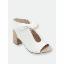 GC SHOES Kimora White Heeled Sandals