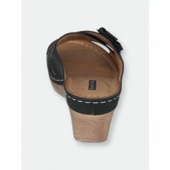 GC SHOES Dory Black Wedge Sandals -GC SHOES Shop unnamed file 894