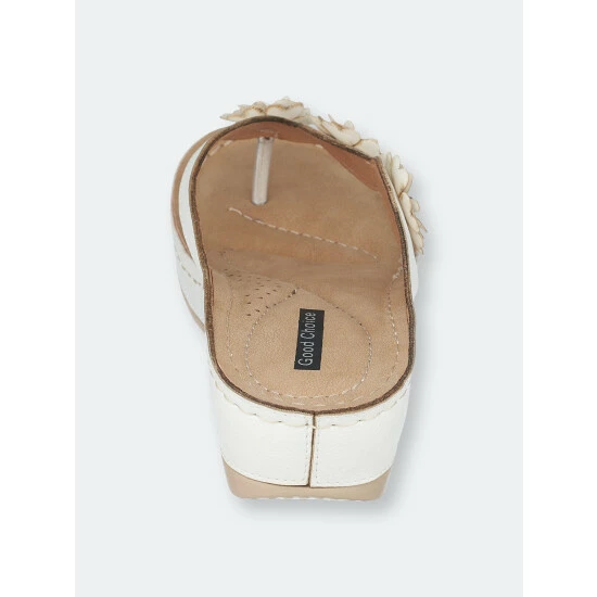 GC SHOES Ammie White Wedge Sandals 5 GC SHOES Ammie White Wedge Sandals - Image 3