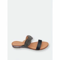 GC SHOES Jacey Black Flat Sandals 7 GC SHOES Jacey Black Flat Sandals -GC SHOES Shop unnamed file 916