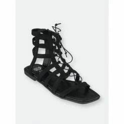 GC SHOES Alma Black Gladiator Sandals