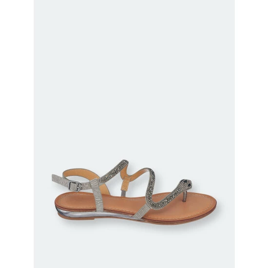 GC SHOES Sky Black Flat Sandals 4 GC SHOES Sky Black Flat Sandals - Image 2