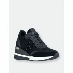GC SHOES Shore Black Studded Sneakers